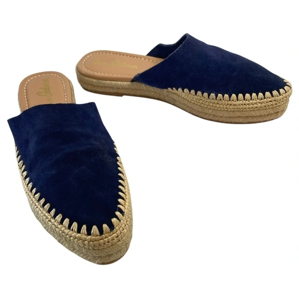 SAM EDELMAN Austin Espadrille Mules Women’s Size 8 in Blue